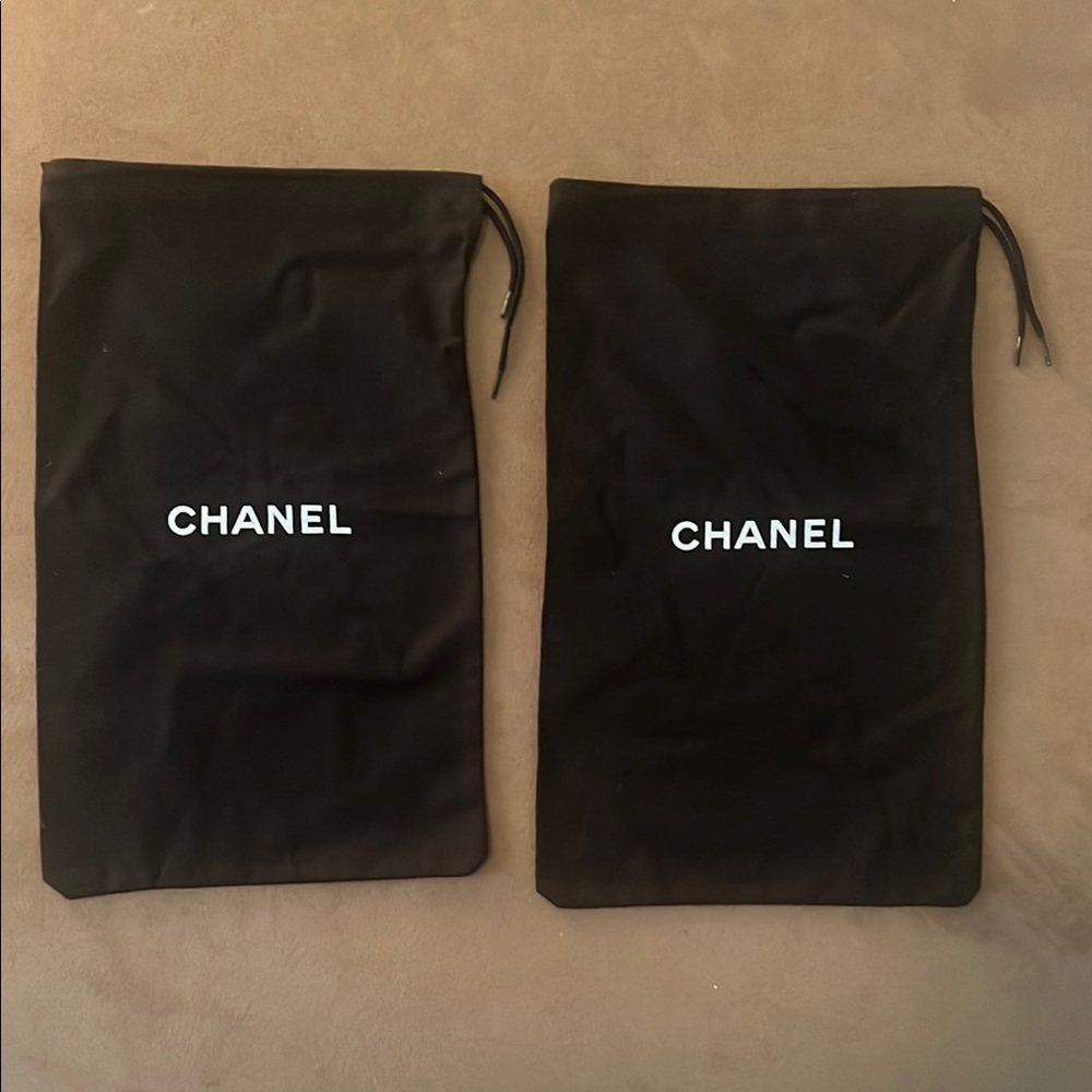 CHANEL Black Dust Bags Set